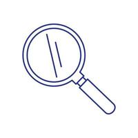 magnifying glass instrument isolated icon vector