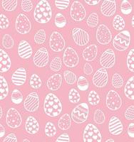 cute background of eggs easter vector