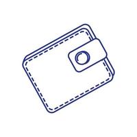 Monedero dinero accesorio icono aislado vector