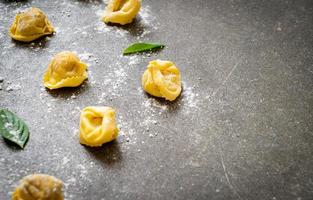 Italian traditional tortellini pasta photo