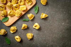 Italian traditional tortellini pasta photo