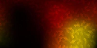 Dark red yellow vector background with random forms