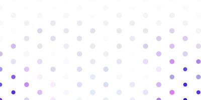 telón de fondo de vector púrpura claro con puntos