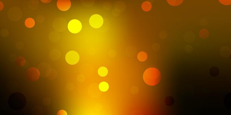 Dark green yellow vector texture with memphis shapes