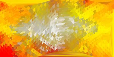 Light orange vector abstract triangle backdrop