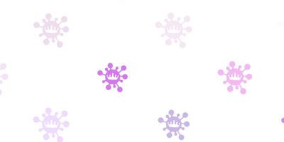 Light pink vector texture with disease symbols