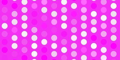 Light pink vector background with bubbles