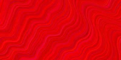 Light Red vector backdrop with curved lines