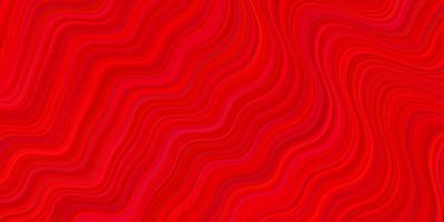 Light Red vector backdrop with curved lines