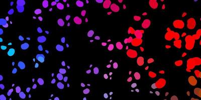 Dark blue yellow vector backdrop with chaotic shapes
