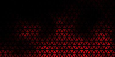 Dark Red vector background with triangles