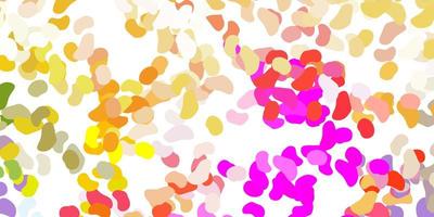 Light multicolor vector background with random forms