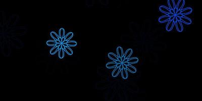 Dark BLUE vector pattern with abstract shapes