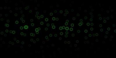 Dark green vector texture with disks