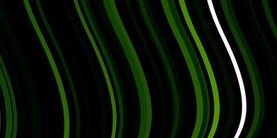 patrón de vector verde oscuro con líneas