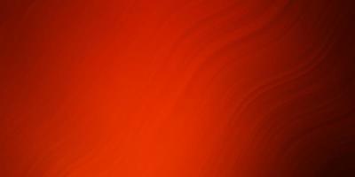 Dark Orange vector background with bent lines