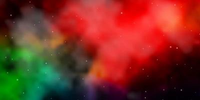 Dark Multicolor vector layout with bright stars