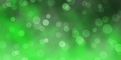Light Green vector layout with circle shapes