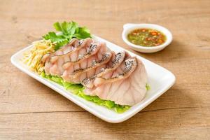 Steamed Grouper Fish with Spicy Dipping Sauce photo