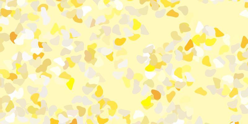 Light orange vector background with random forms