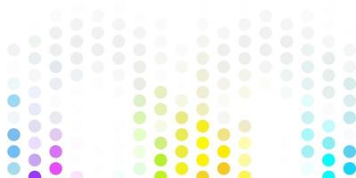 Light multicolor vector template with circles