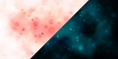 Vector template with circles stars