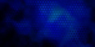 Dark BLUE vector texture with circles