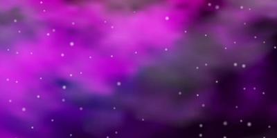 Dark Pink vector texture with beautiful stars