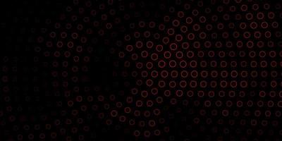 Dark Red vector template with circles