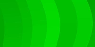 Light Green vector background with bent lines