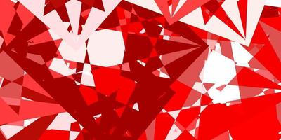 Light Red Yellow vector template with triangle shapes