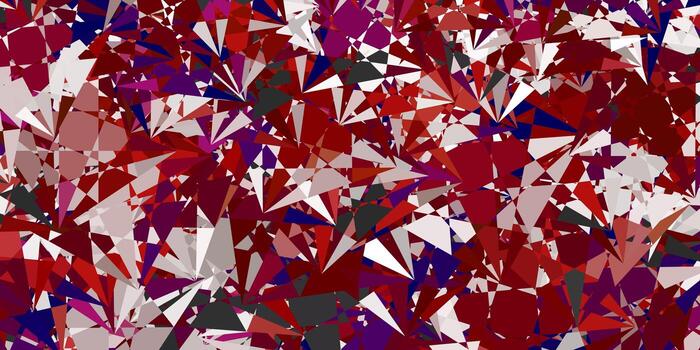 Light Red Yellow vector layout with triangle forms