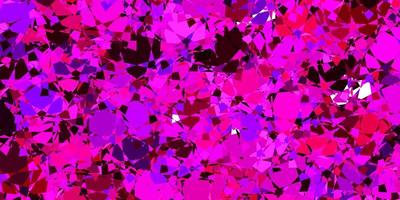 Dark Purple Pink vector texture with random triangles