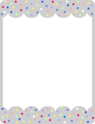 Empty grey curl frame banner template