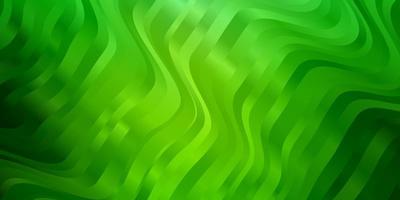 Light Green vector backdrop with bent lines