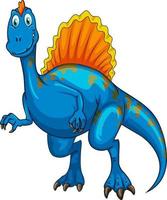 un personaje de dibujos animados de dinosaurio spinosaurus vector
