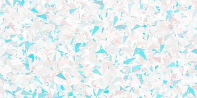 Light pink green vector layout with triangle forms