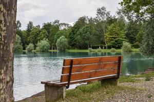 The lake bench photo