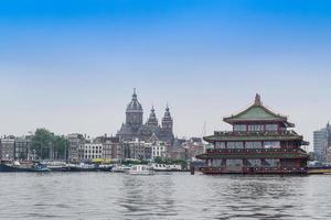 The beautiful Amsterdam in june photo