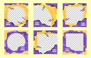 Twitbon Frame Template Collections vector