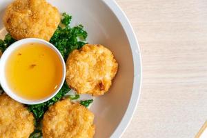 Deep fried shrimp cakes photo