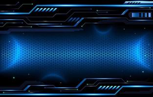 Futuristic Digital Space Circuit Display vector