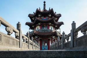 pagoda en el parque conmemorativo de la paz en taipei en taiwán foto