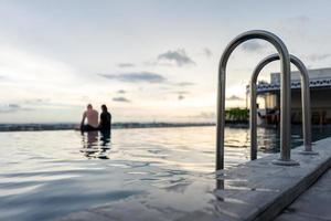 Pool in Yogyakara with two people photo