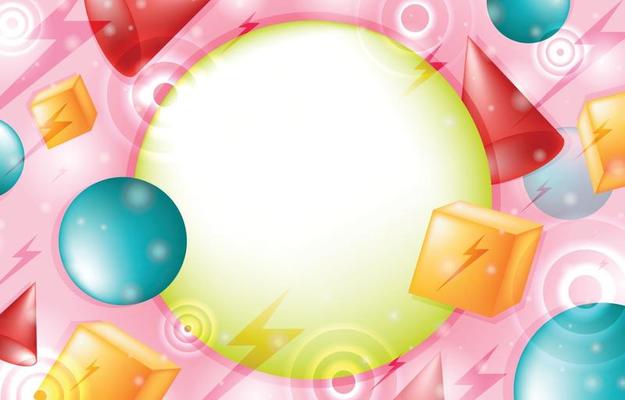 Colorful Abstract Geometric Background Template