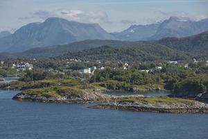 Beautiful view of Alesund, Norway photo