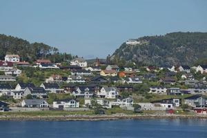 Beautiful view of Alesund, Norway photo