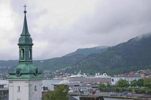 vista de bergen en noruega foto