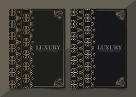 luxury dark gold line geometric pattern cover