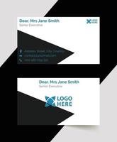 sample business card template design vector